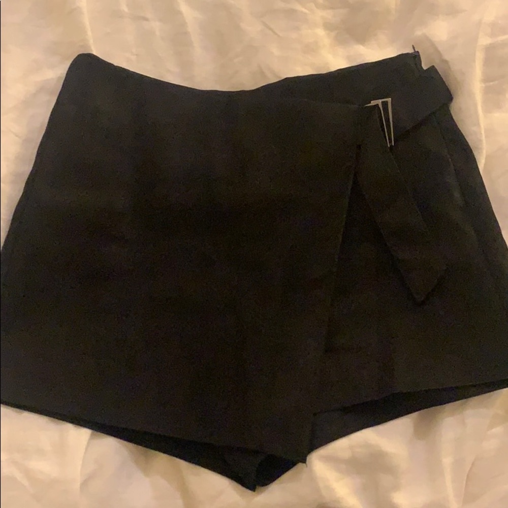 Zara suede effect skort